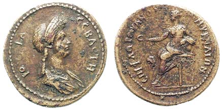Ionia, Smyrna, Julia Titi, d. of Titus-choice bust