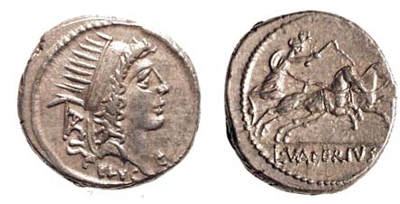 L. Valerius Acisculus, 45 B.C. Sol/Luna