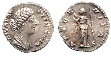 Diva Faustina II, wife of Marcus Aurelius, d.175