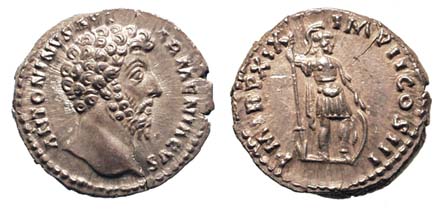 Marcus Aurelius, 161-180 A.D. 164/5 issue