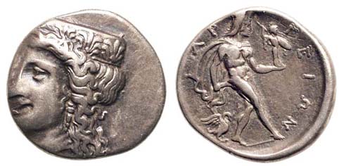 Argos- Rev. Diomedes carrying Palladion from Troy