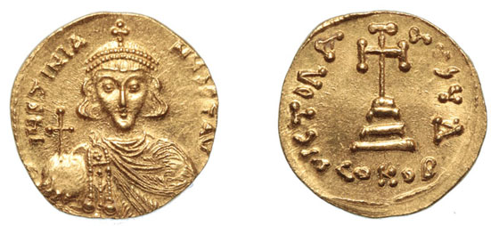 Justinian II, 1st Reign, 685-695 A.D.