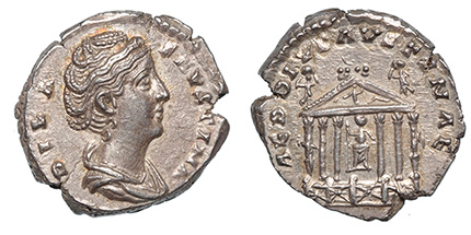Diva Faustina I, c.141 A.D. rev. Temple