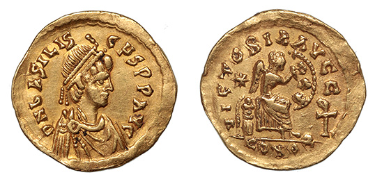 Basiliscus, 475-476 A.D.  ex: Hugh Goodacre