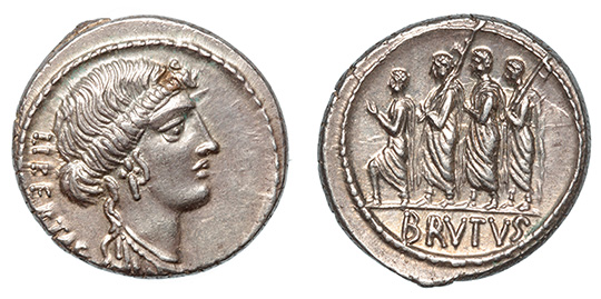 Marcus Junius Brutus, 54 B.C.