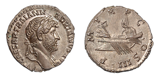 Hadrian, 117-138 A.D. Rev. Galley