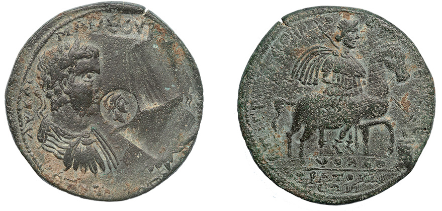 Karia, Stratonikeia, Caracalla and Geta, 209-211