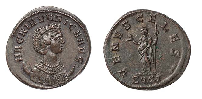 Magnia Urbica, wife of Carinus, 283-285 A.D.