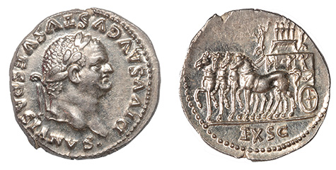 Divus Vespasian, Rev. Judaean victory commem