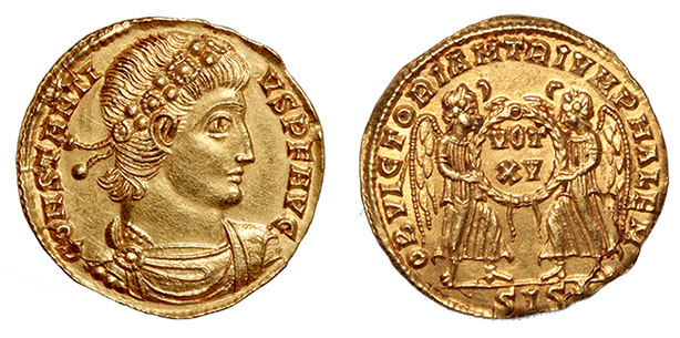Constantius II,   Semissis, ex: Biaggi, Mazzini, 