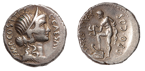 Julius Caesar and A. Alliienus, 47 B.C.