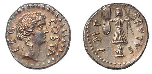Brutus Imperator and Pedanius Costa, 42 B.C.