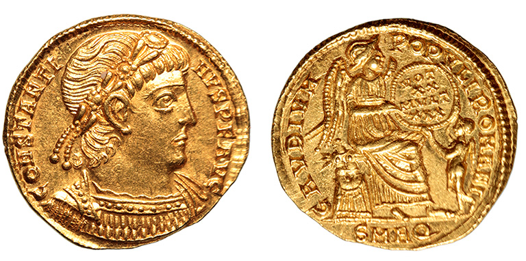 Constantine II, 337-340 A.D. ex: Bastien, RRR