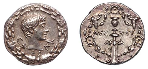 Augustus, 27 B.C.-14 A.D.  ex: MM, 1977