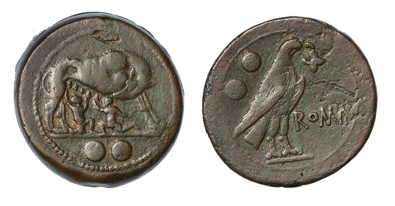 Anonymous, Struck Sextans- Wolf and Twins