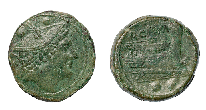 Rome, Anonymous, Struck Sextans