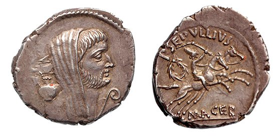 Marc Antony, April-May 44 B.C.  ex: Niggeler
