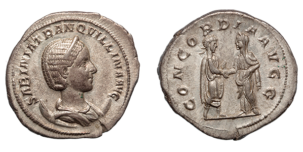 Tranquillina, wife of Gordian III, 243 A.D.