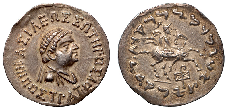 Indo-Greek, Hippostratus, c.65-55 B.C.