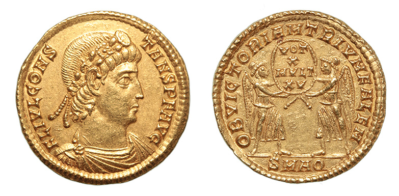 Constans, 337-350 A.D.  Aquileia mint