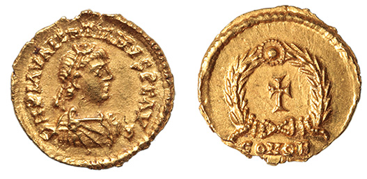 Valentinian III, 425-455 A.D. ex: Garrett et al