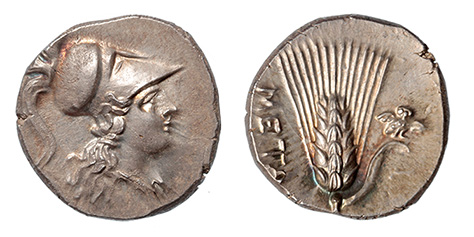 Italy, Lucania, Metapontum, Hannabalic issue