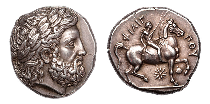 Philip II, 359-336 B.C. ex: Jameson, Benson, etc.