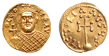 Leontius, 695-698 A.D.., Semissis. 2013 pedigree