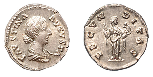 Faustina II, wife of Marcus Aurelius, 147-175 A.D.