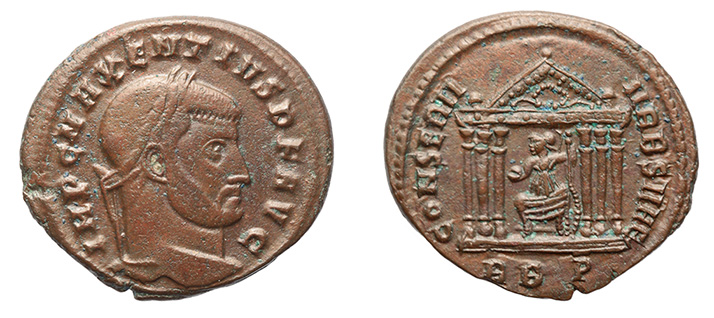 Maxentius, 306-312 A.D.