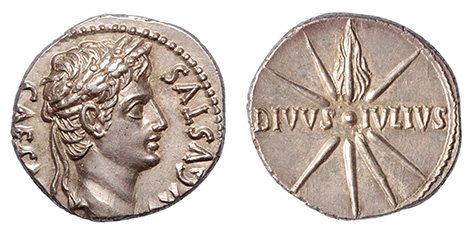 Augustus,27 B.C.-14 A.D.  Comet type