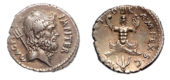 Sextus Pompey, c.42-40 B.C. ex: Trau collection