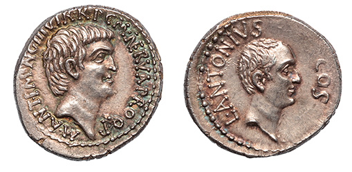 Marc and Lucius Antony, 41 B.C., ex: Leu 1998