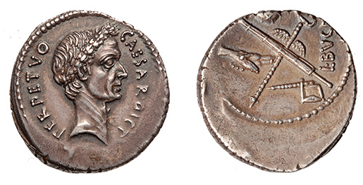 Julius Caesar, ex: Hirsch, 1914 and Alfoldi plate 