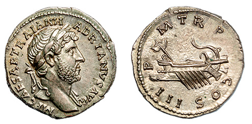 Hadrian, 117-138 A.D. Rev. Galley