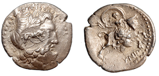 Crete, Gortyna with countermarks