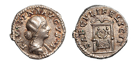 Faustina II, wife of Marcus Aurelius, 147-176 A.D.