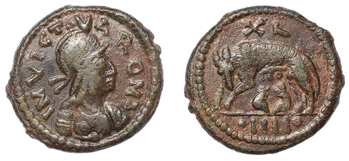 Ostrogoths, Municipal Coinage of Rome, ex: Subjack
