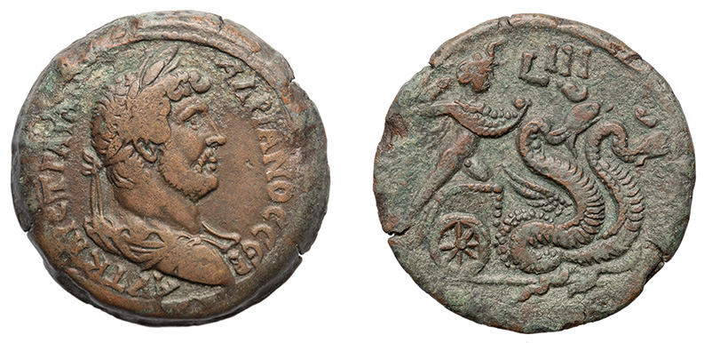 Alexandria, Hadrian, 117-138 A.D.  Ex: Dattari