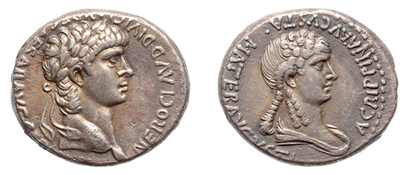 Nero and Agrippina Jr, 54-68 A.D.