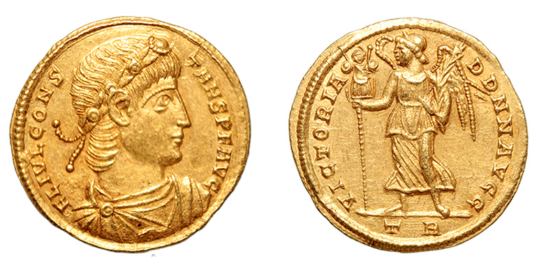Constans, 337-350 A. D. Trier mint, 2nd known