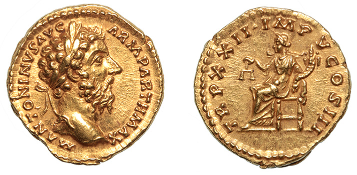 Marcus Aurelius, 161-180 A.D. ex: Bally-Herzog