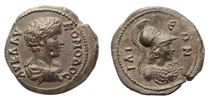 Troas, Ilium(Troy), Commodus, Caesar, 174-180 A.D.