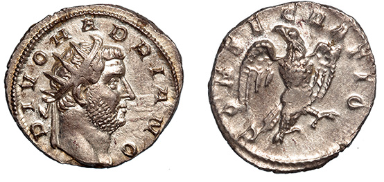 Trajan Decius, 249-251. Hadrian commemorative