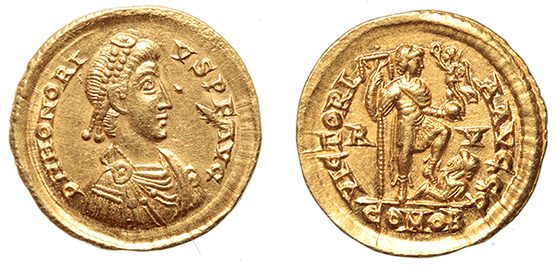 Honorius, 393-423 A.D.  Ex: Sternberg