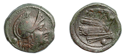 Rome, Anonymous, AE Struck Uncia, Sicily