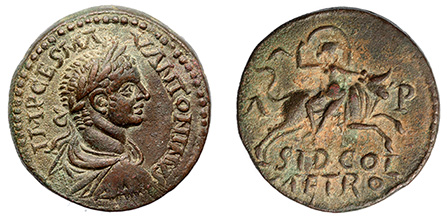 Phoenicia, Sidon, Elagabalus, 218-222, Ex: Garrett