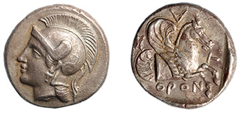 Mysia, Adramytteion, Orontas, c.362-348 B.C.